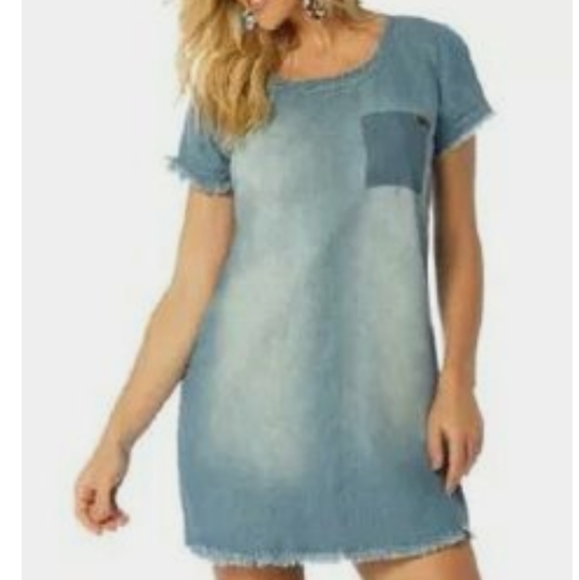 Divided Dresses & Skirts - DIVIDED LIGHT BLUE  DENIM  DRESS SIZE 2